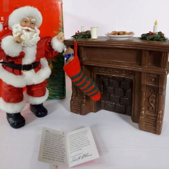 In Box Vintage Possible Dreams Clothtique Santa Stockings Were Hung #713126 1993 - Picture 1 of 11